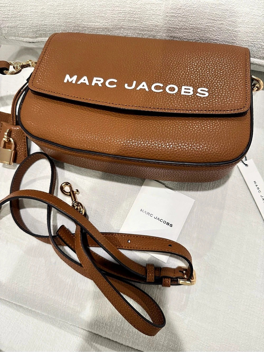 Marc Jacobs The Groove Leather Mini Messenger Bag Brown Crossbody